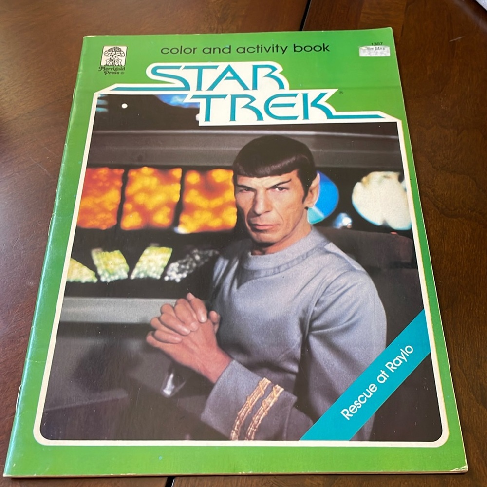 Vintage 1979 Paramount Pictures Star Trek Color and activity Book
